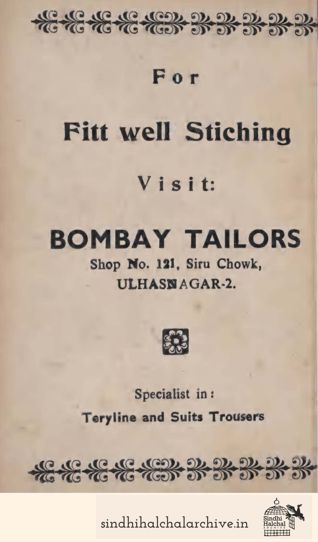 Image of AD Bombay Tailors